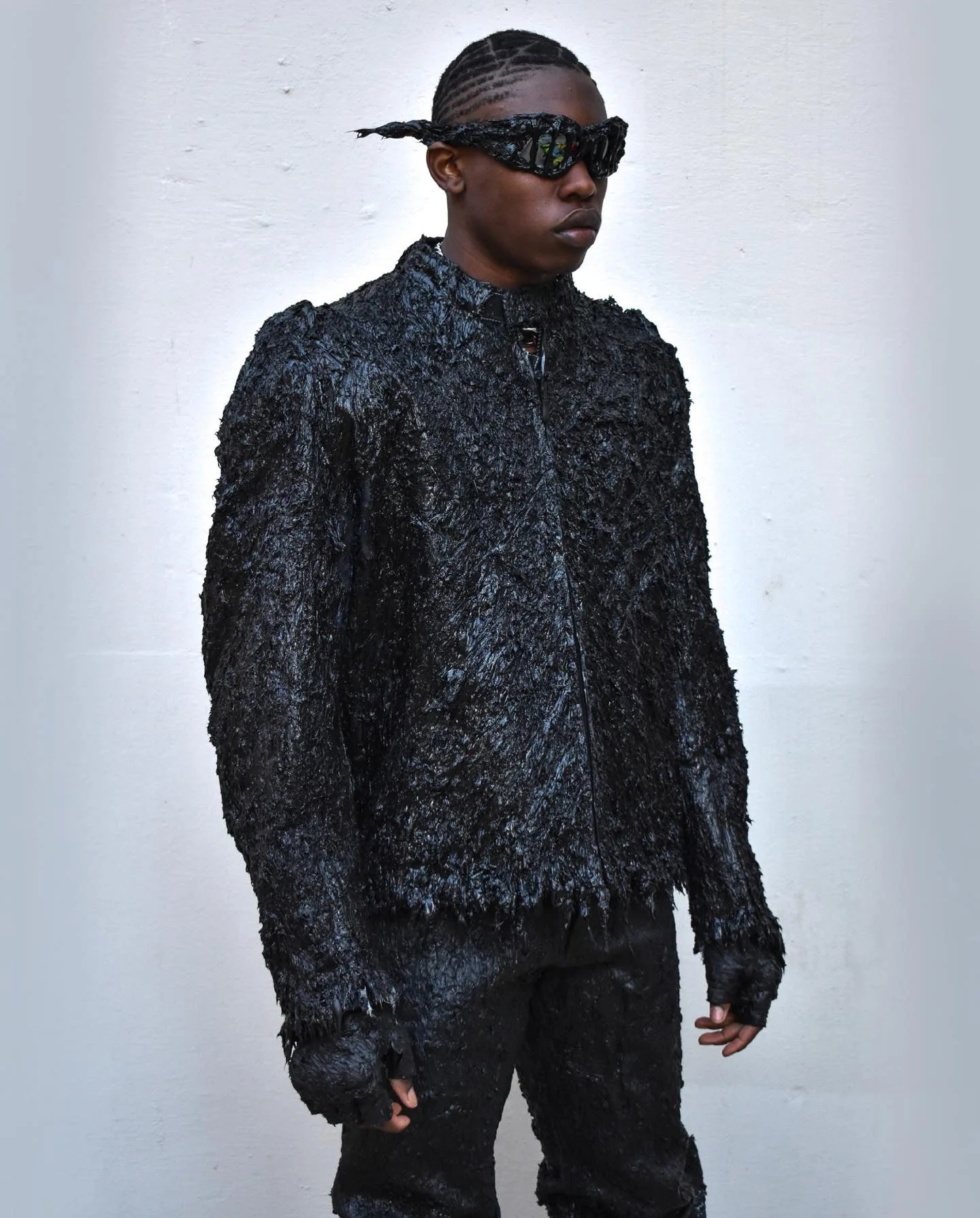 BLACK RIDDICK MOTO JACKET - Image 3
