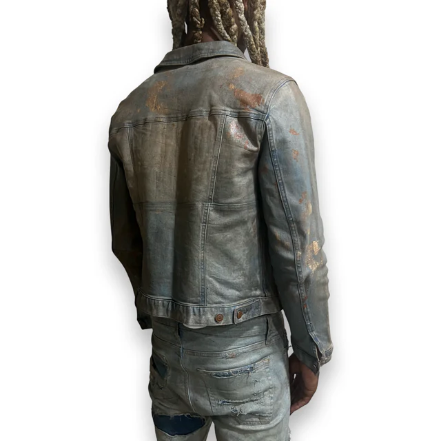 Worker Waxed Cropped Jacket - Image 4