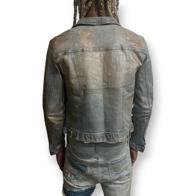 Worker Waxed Cropped Jacket - Image 5