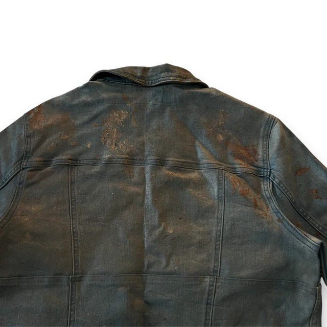 Worker Waxed Cropped Jacket - Image 9